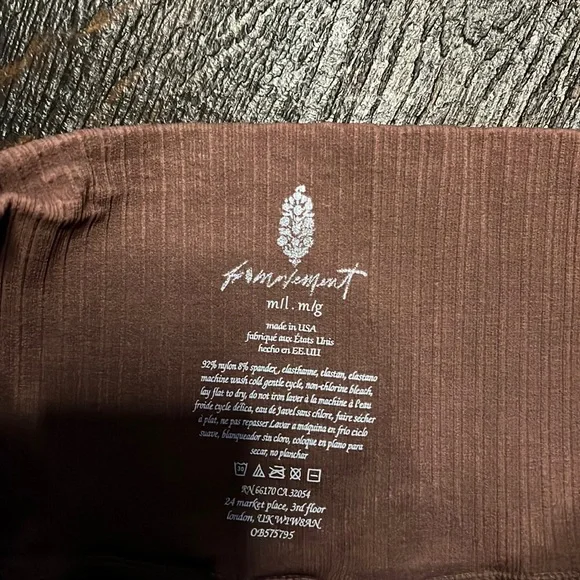 FP Movement Happiness High-Rise 7/8 Length Good Karma Leggings in Nutmeg M/L - Picture 7 of 14